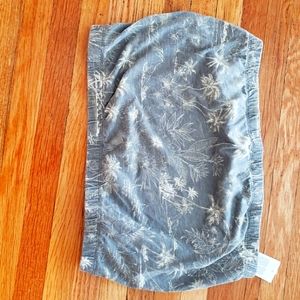 AE Gray Tropical Cropped Tube Top -  Small